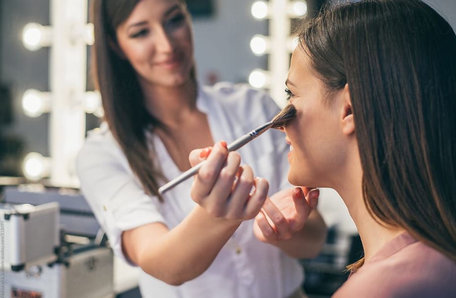 makeup application